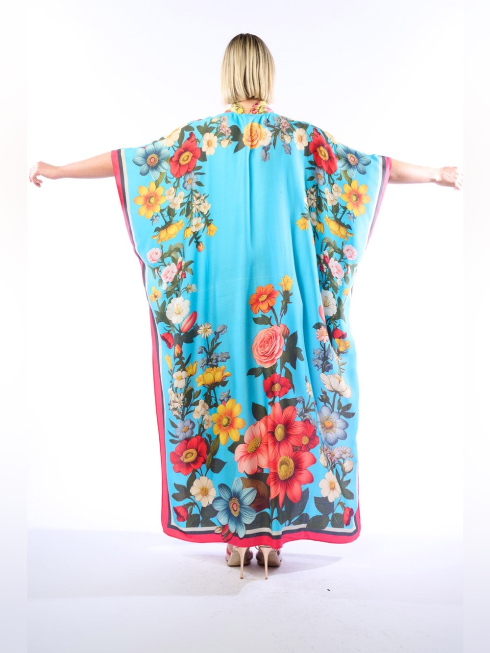 Aratta Floral Garden Maxi Kimono NWT